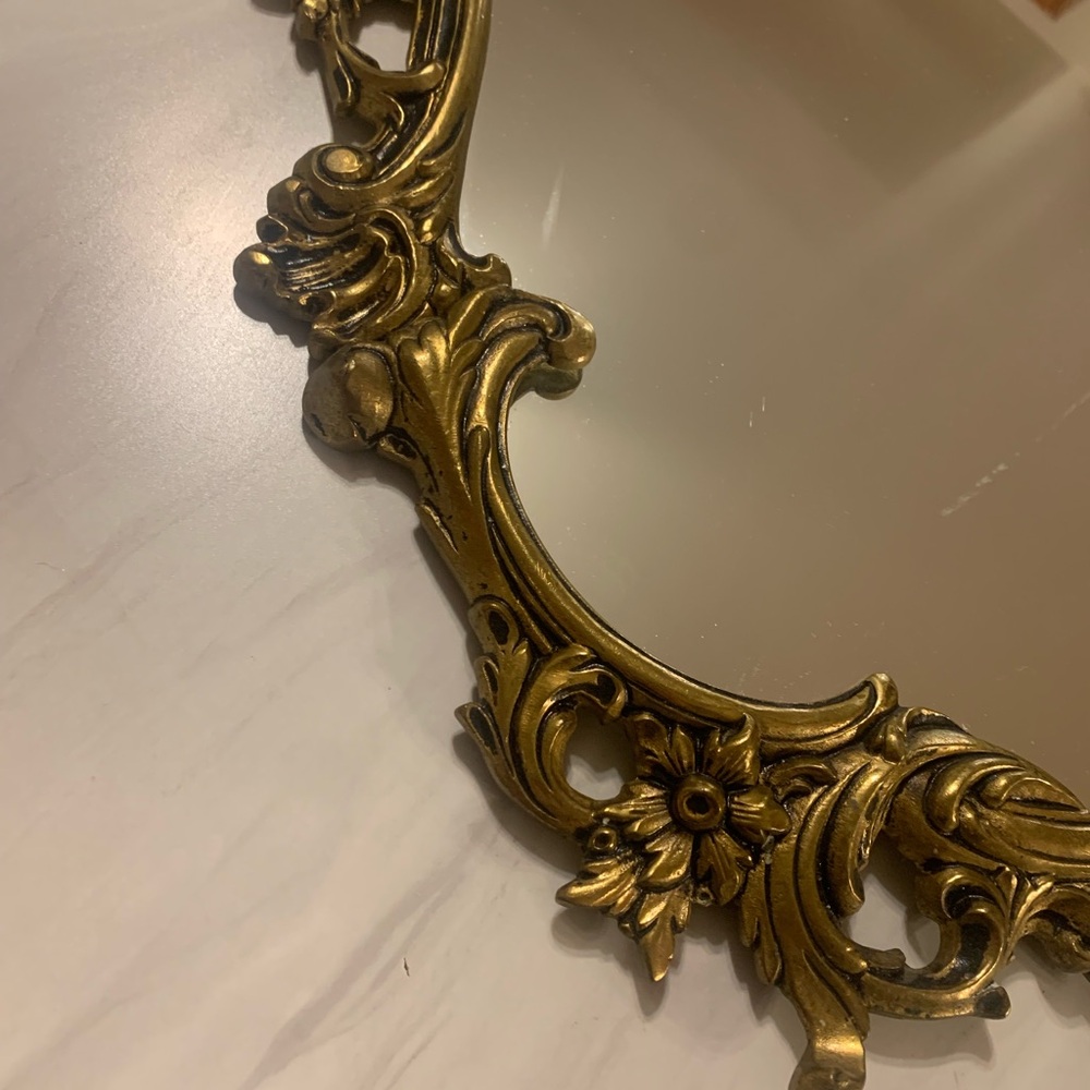🔥💕WOW Very large vintage mirror in Victorian brass🔥RARE - Picture 2 of 16